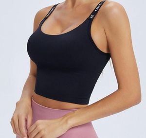 2021 Kvinnor och sommarsport T-shirt Underkläder Stöttabsorption Beauty Back Running Fitness Vest Yoga Bra