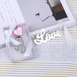 Love Bookmark with Tassel Wedding Party Favor Birthday Gifts Bridal Shower Event Keepsake Return Giveaways M DREAM B ZEG