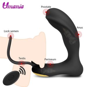 Prostate Massager Vibrator For Men, Male Masturbator Massage, Adult Sex Toys Anal Beads Rings Penis, Plug 211015