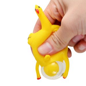 ingrosso Galline Polli-Gadget divertenti Gadgets scherzo scherzo giocattoli anti stress Squeeze uova di galline che depongono le galline Reliefing Torychain Tricky Toy V2