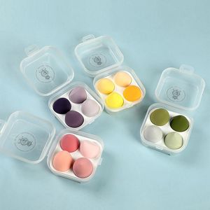 Gąbki aplikatory bawełna sztuk kosmetyczny proszek francuski water drop kształt makijaż jajka gładka poduszka gąbka z akcesoriami narzędzi do przechowywania