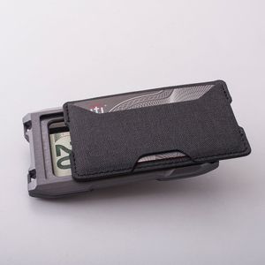 2021 Ny mode metall kortinnehavare plånbok män affärsmärke kredit liten minimalistisk plånbok för kort man