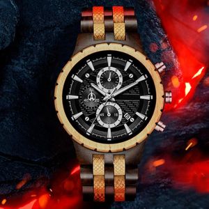 Wristwatches Mens Watch Montre Homme 2021 Top Fashion Wood Quartz Wristwatch For Bussiness Man Stylish Drop
