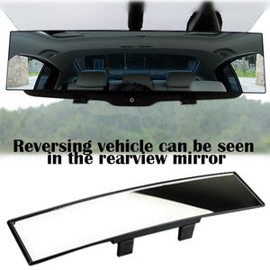 Andra interiörstillbehör 300 mm bil bakvy spegel auto HD som hjälper stor syn anti-bländande bevisvinkelpanoramiska bakre