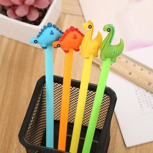 Cartoon Creative Dinosaur Gel Pen Kawaii Promotional Gift Silicone Stationery Pens Student School Office Supply