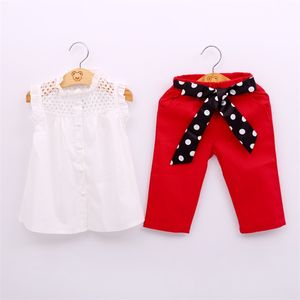 Completo estivo Top + Pantaloncini 2 pezzi Abbigliamento per bambini Abbigliamento per bambini Set di abbigliamento per ragazze Ragazza per 210528