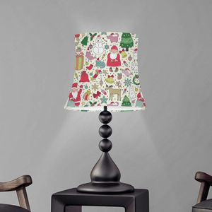 Okładki lampy Odcienie Cute Santa Claus Snowman Design Tabela Shade Sypialnia Living Cover Excrition Dustoodporna Lampshade Christmas Decoration