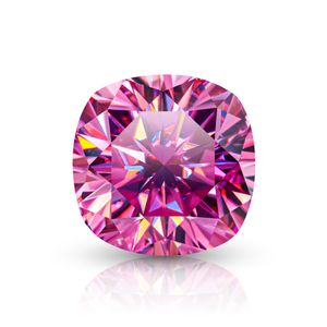 Gigajewe rosa färgkudde klippa vvs1 moissanit diamant 1mm-8mm för smycken