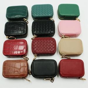 Unisex Portable PU Small Coins Purse Children's Wallet Large Capacity Travel Cable Earphone Phone Charger Storage Case Box Pouch