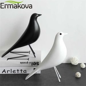 ERMAKOVA The Mid Century Bird Figurine House Animal Statue Colomba della Pace Mascotte europea Home Bar Coffee Decor 211108