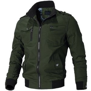 브랜드 군사 재킷 겨울화물 플러스 사이즈 S-3XL 4XL 무료 선물 망 녹색 Khaki 5 colorscasanual man jackets 211217