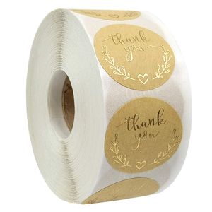 Thank You Stickers Round Labels for Bakeries Crafters Small Business Owners 500 Labels Per Roll 1222481