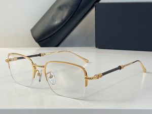 Top Original Quality Designer Miopia Eyeglass para Homens Negócios Retro Luxo Marca Óculos Ópticos Simples Design De Moda Mulheres Eyewear Meia Frame Mayba GPA-HD-Z25