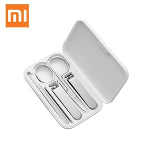 Xiaomi Mijia 5Pcs Nail Clipper Set, Portable Stainless Steel Manicure Pedicure Kit with Magnetic Absorption