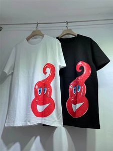 T Gömlek Mürekkepleri toptan satış-21SS erkek Kadın Tasarımcı T shirt Splash Mürekkep Baskı Tees Resmi Web Sitesi Yeni Tee Marka Moda T Shirt Markalar Mektup Baskı Renkler Çiftler Kısa Kollu