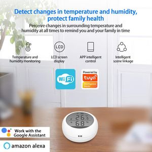 Smart Home Control stuks TUYA WIFI Thermometer Sensor Sensor Ondersteuning Google en Alexa Family Intelligence System accessoire tools