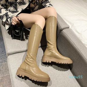 Boots Women Shoes Round Toe Sexy Thigh High Heels High Sexy Winter Footwear Luxury Designer Low Rubber Autumn