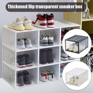 Big Size Shoe Box Storage Organizers Stackable Clear Rack Drawer HUG-Deals Clothing & Wardrobe