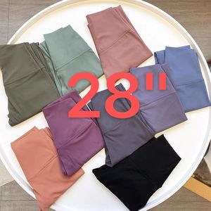 L-2082 pantaloni da donna tinta unita a vita alta sport da palestra indossare leggings da yoga elastico fitness lady in generale 28 