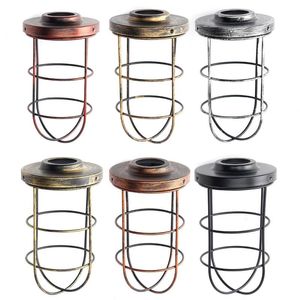 Lamp Covers & Shades 105x200mm Iron Edison Vintage Retro Lampshade Ceiling Light Fitting Guard Wire Cage Bar Cafes Decor Cover Base