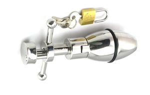 Dispositivi di castità maschile BDSM di alta qualità Dispositivo di stimolazione del blocco anale per spinotti in acciaio inossidabile per giochi anali per adulti