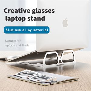 Universal Foldable Aluminum Alloy Stand Holder for Laptops iPads Tablet PC Notebook Books Creative Lightweight Portable Stackable Metal Glasses Stent
