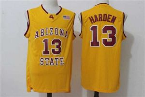 13 James Harden Arizona State Throwback Retro College Basketball Jersey Stitched Top quality embroidery