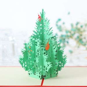 Wholesale tree state for sale - Group buy Greeting Cards Product s Off Christmas D State Paper Sculptures Year s Year Blessing Card Tree Creative Business Simple