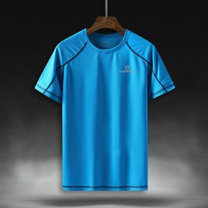 Professional Men Quick Dry Running T Shirt Loose Tops Breathable Camping Hiking Cycling T-shirts Tees M-8XL Asian Size