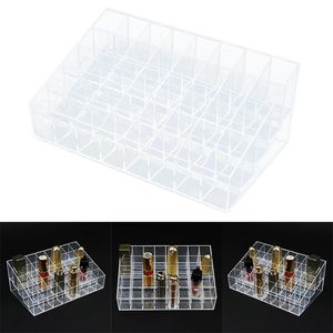 Wholesale clear makeup holders for sale - Group buy 40 Grid Lipstick Holder Clear Acrylic Organizer Display Stand Cosmetic Makeup Storage Box For Lip Glaze LKS99 Boxes Bins