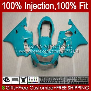 Injection mold Body For HONDA CBR 600 F4 FS CC 600F4 600FS 99-00 Bodywork 54No.192 CBR600F4 CBR600FS Glossy Cyan 1999 2000 CBR600 F4 600CC 99 00 100% Fit OEM Fairings