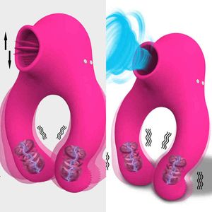 NXY Cockriings Cock Anéis Vibrador Vibrador Sucking Penis Sleeve Anel Ejaculação Tempo Delair Pares Sexo Brinquedos Para Homens Clit Stimulation Cockring 1206