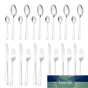 Flatware Sets 24pcs Set Stainless Steel Kitchen Cutlery Tableware Dinnerware Utensil With Wooden Case For Party Factory price expert design Quality Latest Style