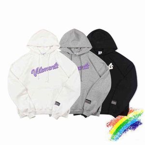 Tung Tyg Skum Tryck Vetement Hoodie Män Kvinnor 1: 1 Högkvalitativ Oversize Devetements Hooded Sweatshirts Vet Pullover Y1201