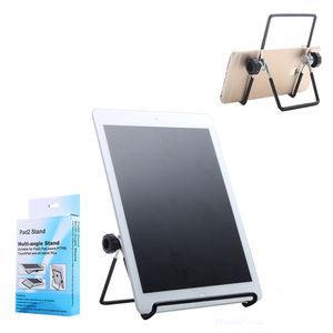Foldable Tablet Holder Stand Adjustable Desktop Phone Holder Metal Kickstand for Tablets iPad iPhone15 Pro Max Samsung Smartphones