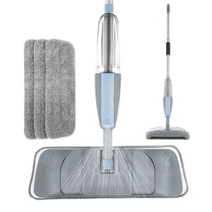 MOP 3 W 1 Spray i Sweeper Machine Odkurzacz Cleaner Hard Floor Flat Cleaning Set dla gospodarstwa domowego w ręku łatwe użycie 210805