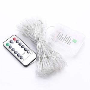 2021 100 LEDS LED LED LED LUZES DE FAIRA BATERAGEM OPERADO COM REMOTO CONTROL