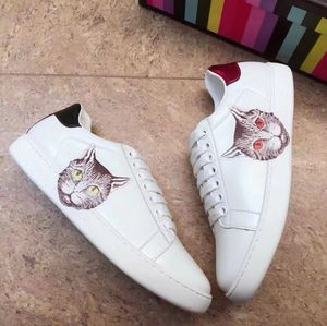 Fashion Quality designer shoes woman real leather cartoon Handmade Multicolor Gradient Technical sneakers men women shoes Trainers shoe bagshoe1978 006