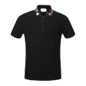 2021 Sommer Markenkleidung Luxus Designer Poloshirts Männer Casual Polo Mode Schlange Biene Druck Stickerei T-shirt High Street Herren Polos Großhandel