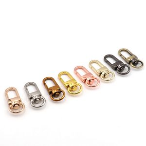 12x33mm Metal Dog Buckle Spring Snap Clasp Hook Key DIY Bag Chain Decor Hang Buckles Hårdvara Läder Tillbehör