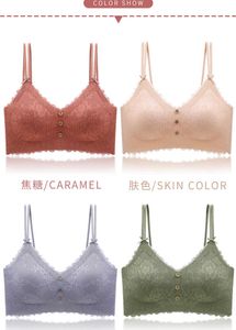 Latex Underwear Gathered Sports Bras Wire Free Ladies Semless Bra Sets Padelle For Women Sexy Plus Size Q0705