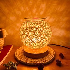 Подключите Втулка оптовых-Fragrance Lamps Home Decor Electric Wax Teamer Bearer Melter Масляный нагреватель нагревателя Ночь настольная вилка в свеч