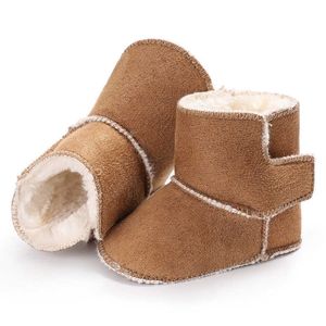 Winter Toddler Baby Boy Girl Warm Snow Boots 0-18m Furskor Spädbarn Soft Sole Crib Cotton Shoes G1023