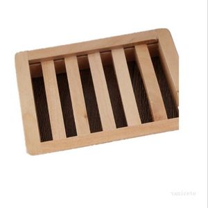 Natural wooden Soap Dishes dish tray holder storage soaps rack plate boxes container for bath shower plates bathroom ZC241