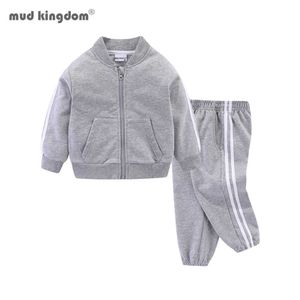 Mudkingdom chłopcy stroje baby boy ubrania dla dzieci z długim rękawem dorywczo sporty kostium dla dzieci dzieci garnitury 210615