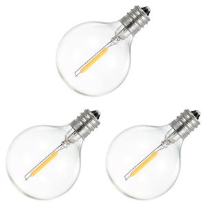 Other Lighting Bulbs Tubes G40 Replacement Light E12 Screw Base Glass Globe For String Indoor Outdoor Patio Decor Warm White