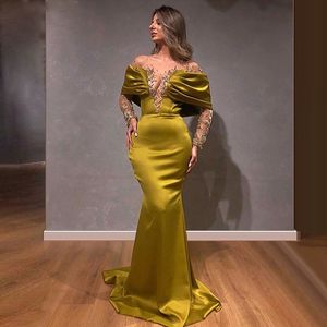 Sexy long-sleeved see-through slim banquet evening dress annual party birthday red carpet catwalk