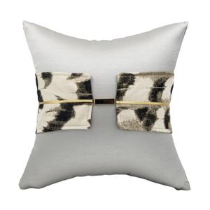 Cushion Decorative Pillow Light Luxury Cushion Cover x45cm Gold Soft Sofa Waist Pillowcase Decorative Home Decor
