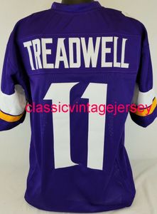 Homens homens jovens Laquon Treadwell Custom costurado purple futebol camisa xs-5xl 6xl