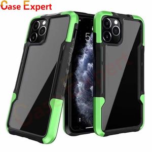 Hybrid Transparent Shockproof Phone Cases Cover For iPhone XS XR 11 12 13 Pro Max Samsung S21 Ultra A02S A10S A21S A32 A42 A52 A72 Moto G Power Stylus Play 2021